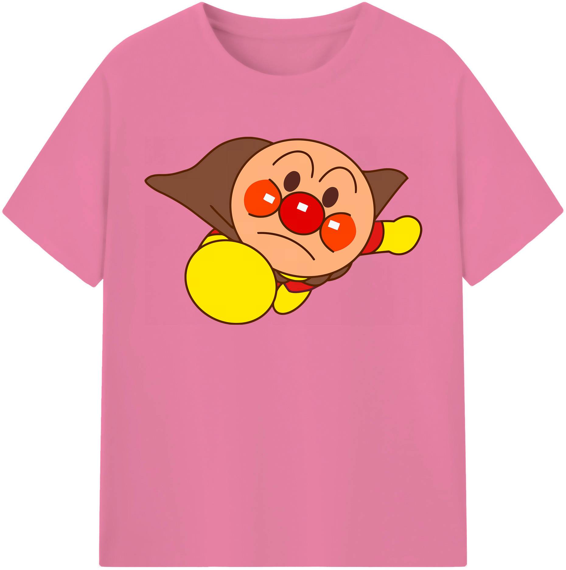 （画像用） アンパンマン Anpanman 綿100％半袖Tシャツ（フロントプリント）
